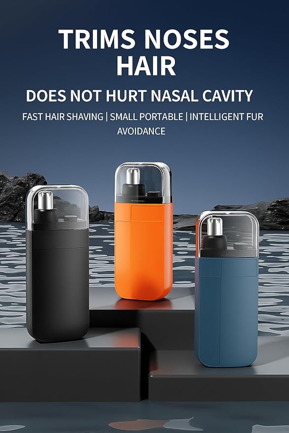 HAIYUN Rechargeable Nose & Ear Hair Trimmer for Men – Waterproof, Lightweight & Long Runtime Grooming Trimmer