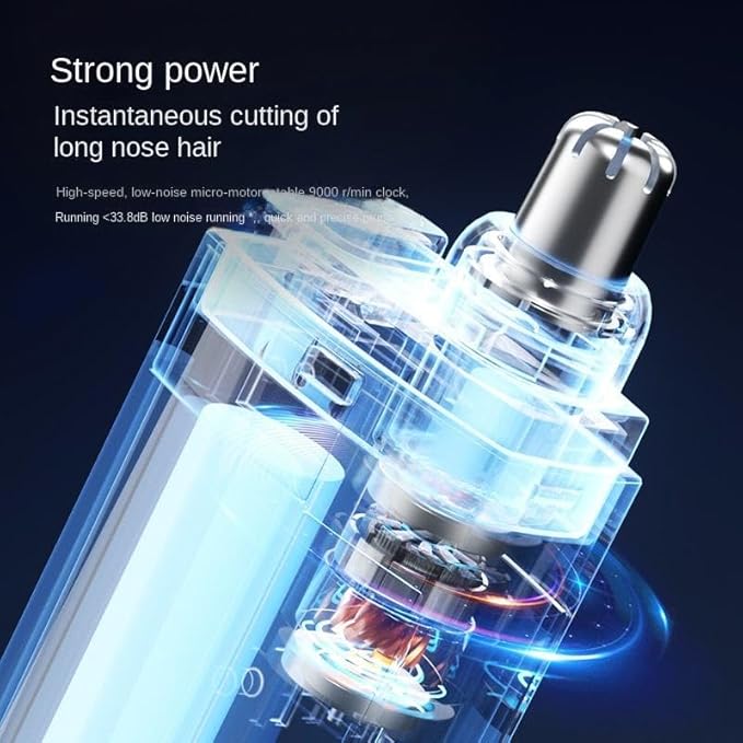 HAIYUN Rechargeable Nose & Ear Hair Trimmer for Men – Waterproof, Lightweight & Long Runtime Grooming Trimmer