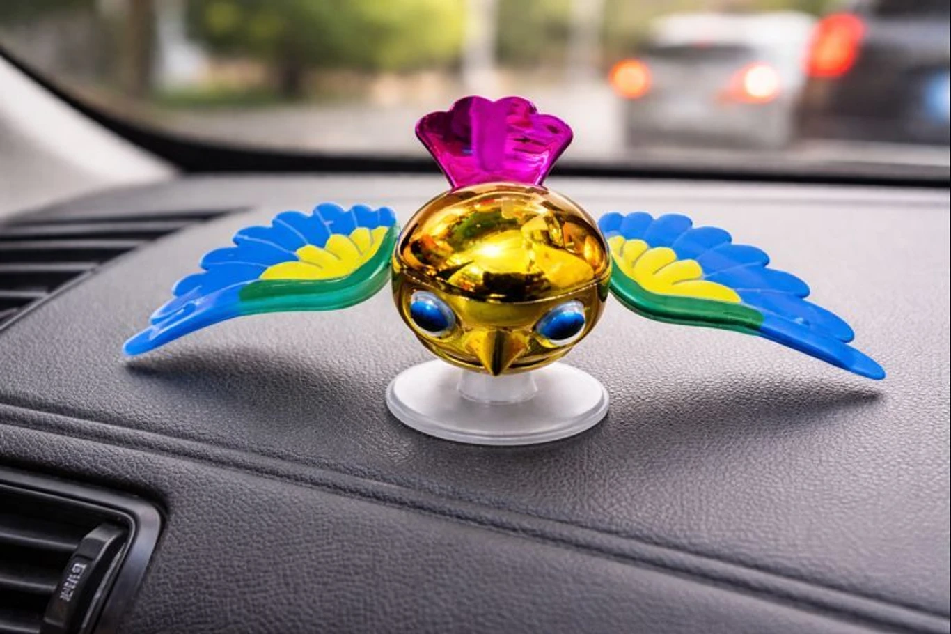 Sawanlal Car Dashboard Flying Bird Decoration (Pack of 2)
