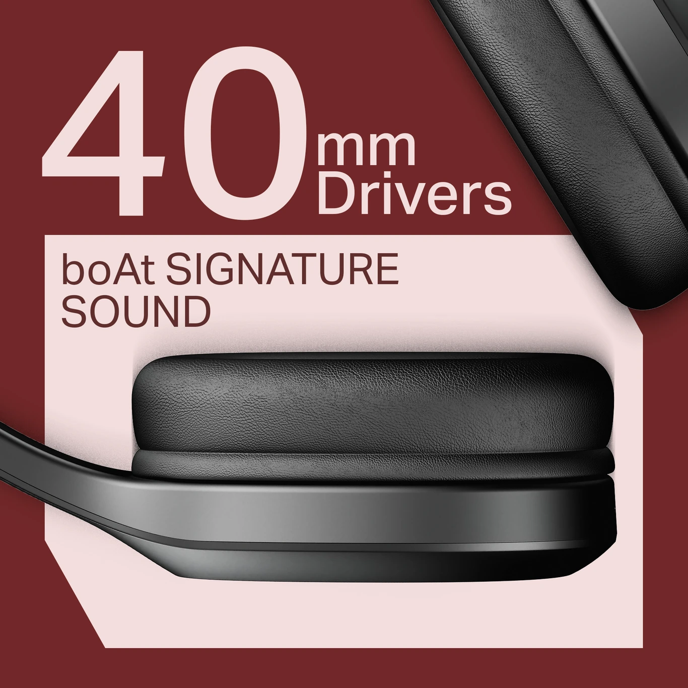 BoAt Rockerz Style Wireless Bluetooth Over-Ear Headphones – Long Battery, Deep Bass & Low Latency (Black)